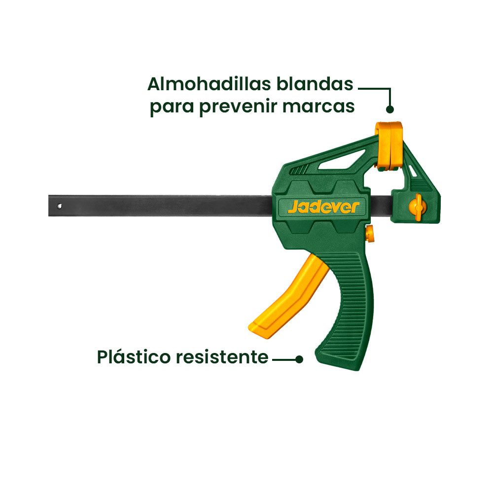 Prensa Sargento Rápida 6 Pulgadas 45x150mm JADEVER