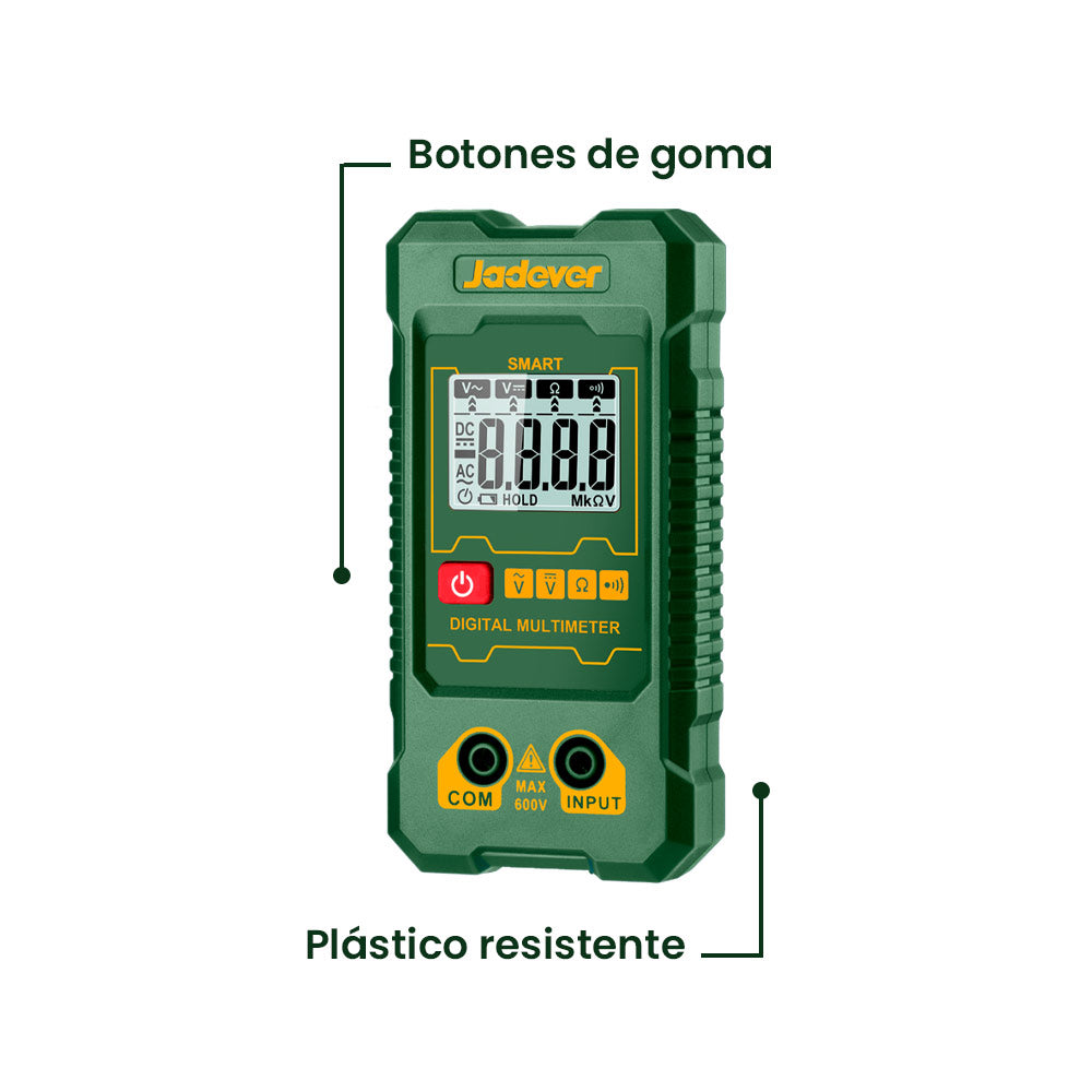 Multitester Digital 600v 2000 Conteos JADEVER