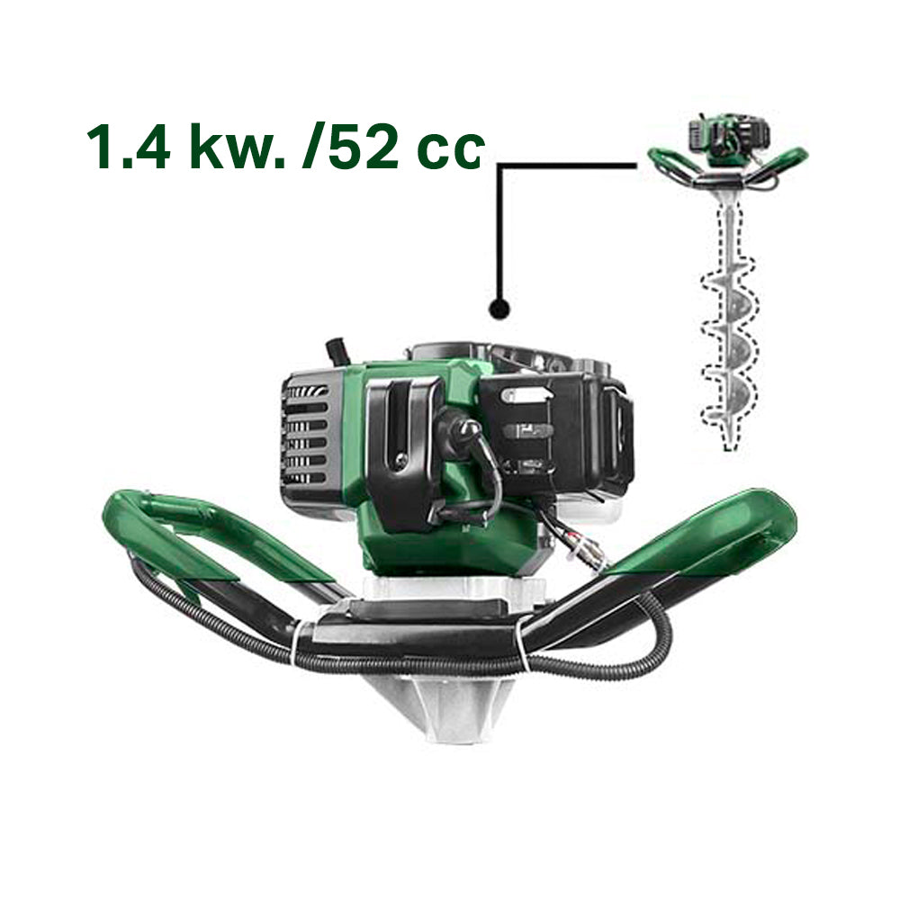 Ahoyador Barreno 52cc 1,4kw + Broca 150x800mm JADEVER