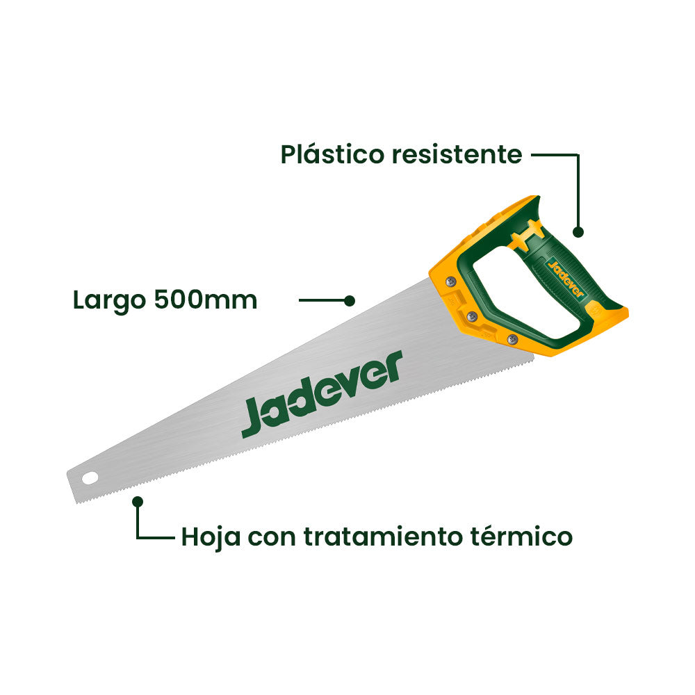 Serrucho Carpintero 20 Pulgadas JADEVER