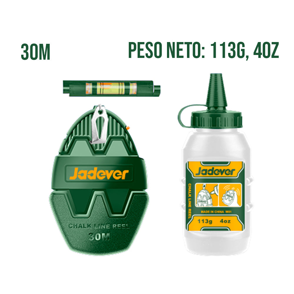Kit Set Tizador + Tiza + Mini Nivel JADEVER