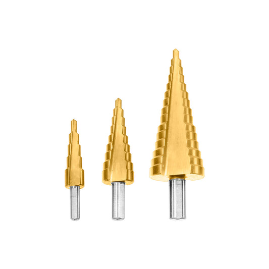 Set Brocas Pino Cónicas Escalonadas 4-32mm 3 Piezas JADEVER