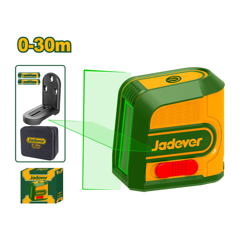 Láser de Línea Autonivelante Luz Verde 30m 2 Líneas Jadever