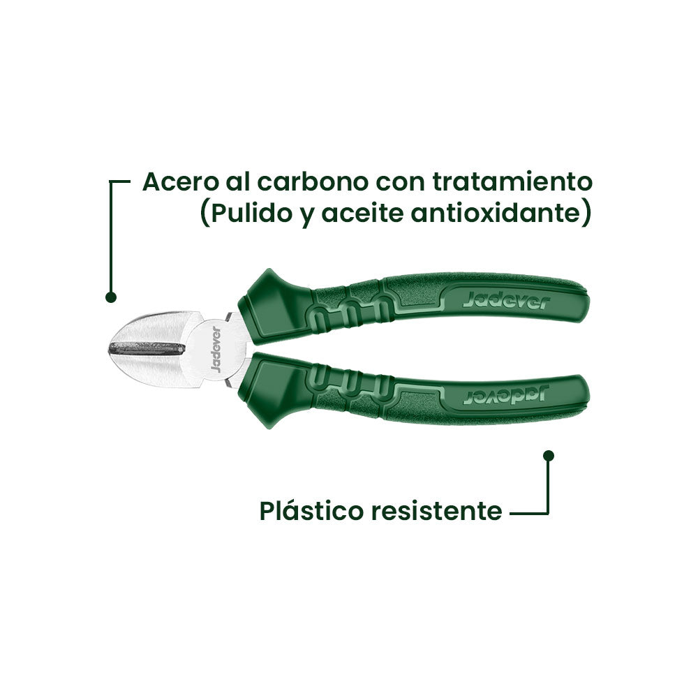 Alicate Corte Diagonal 7 Pulgadas 180mm JADEVER