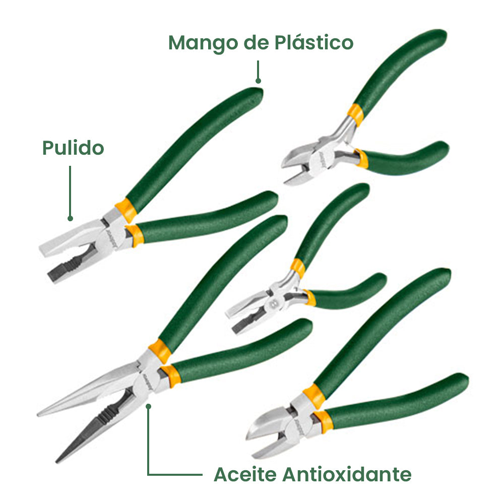 Juego de Alicates 5 Piezas JADEVER