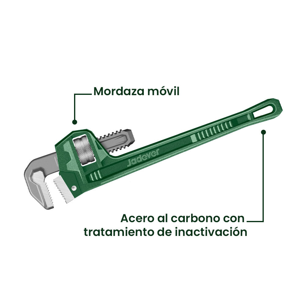 Llave Stillson 14 Pulgadas JADEVER