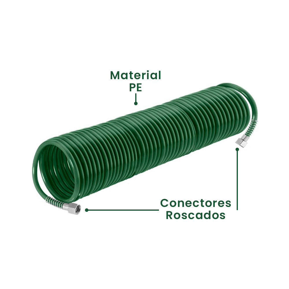 Manguera Espiral para Compresor 15 Metros JADEVER
