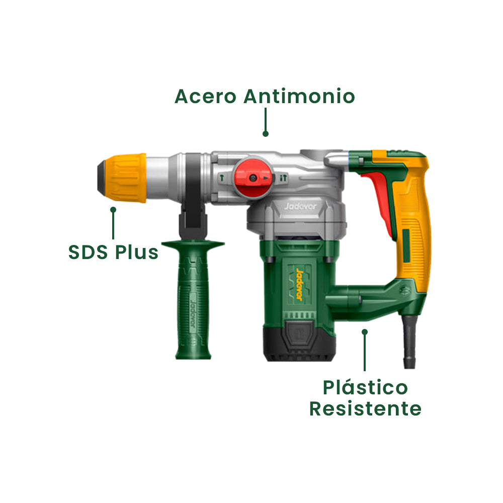 Rotomartillo SDS Plus 1050w + Maleta JADEVER