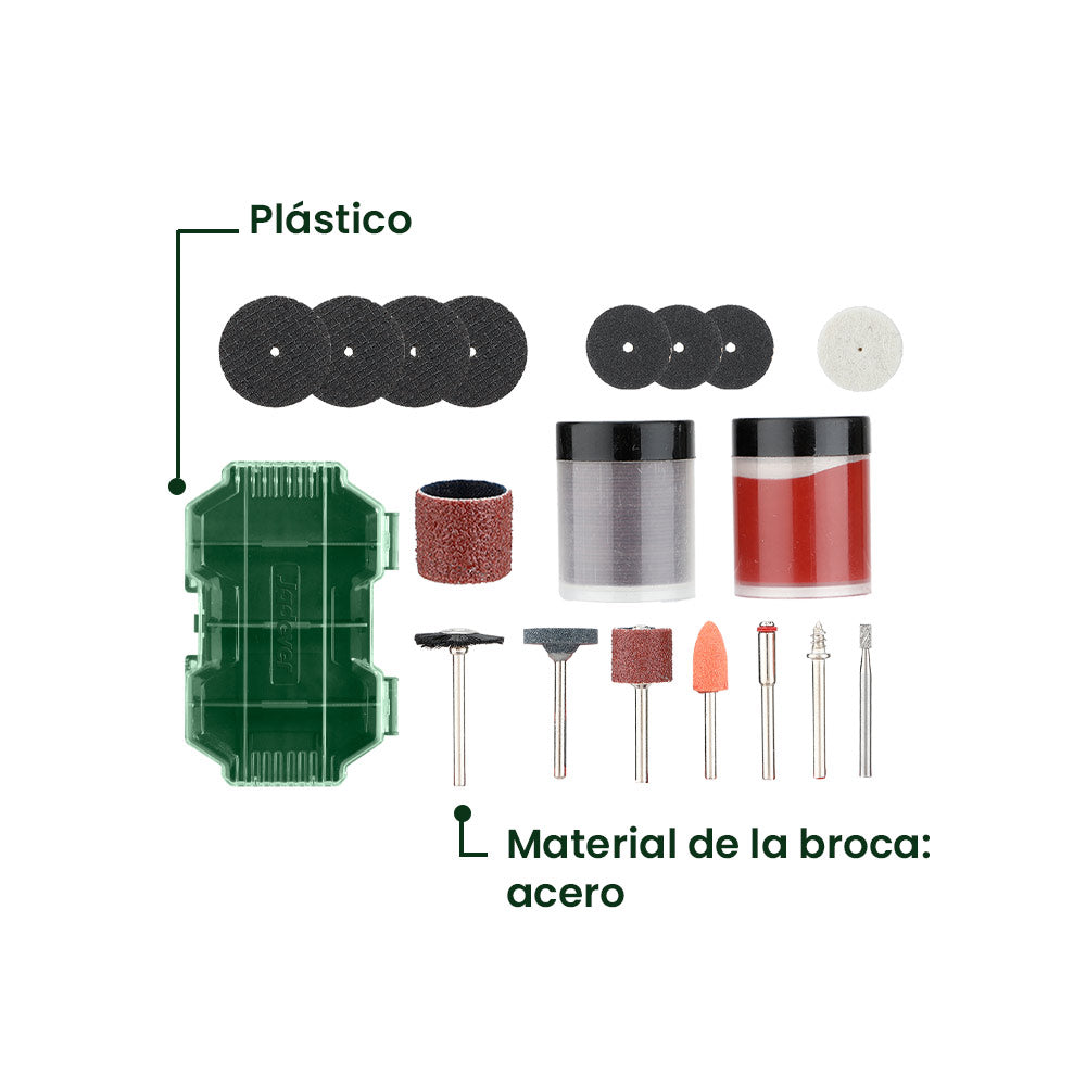 Set de Accesorios para Multiuso/Esmeril 80 Piezas JADEVER