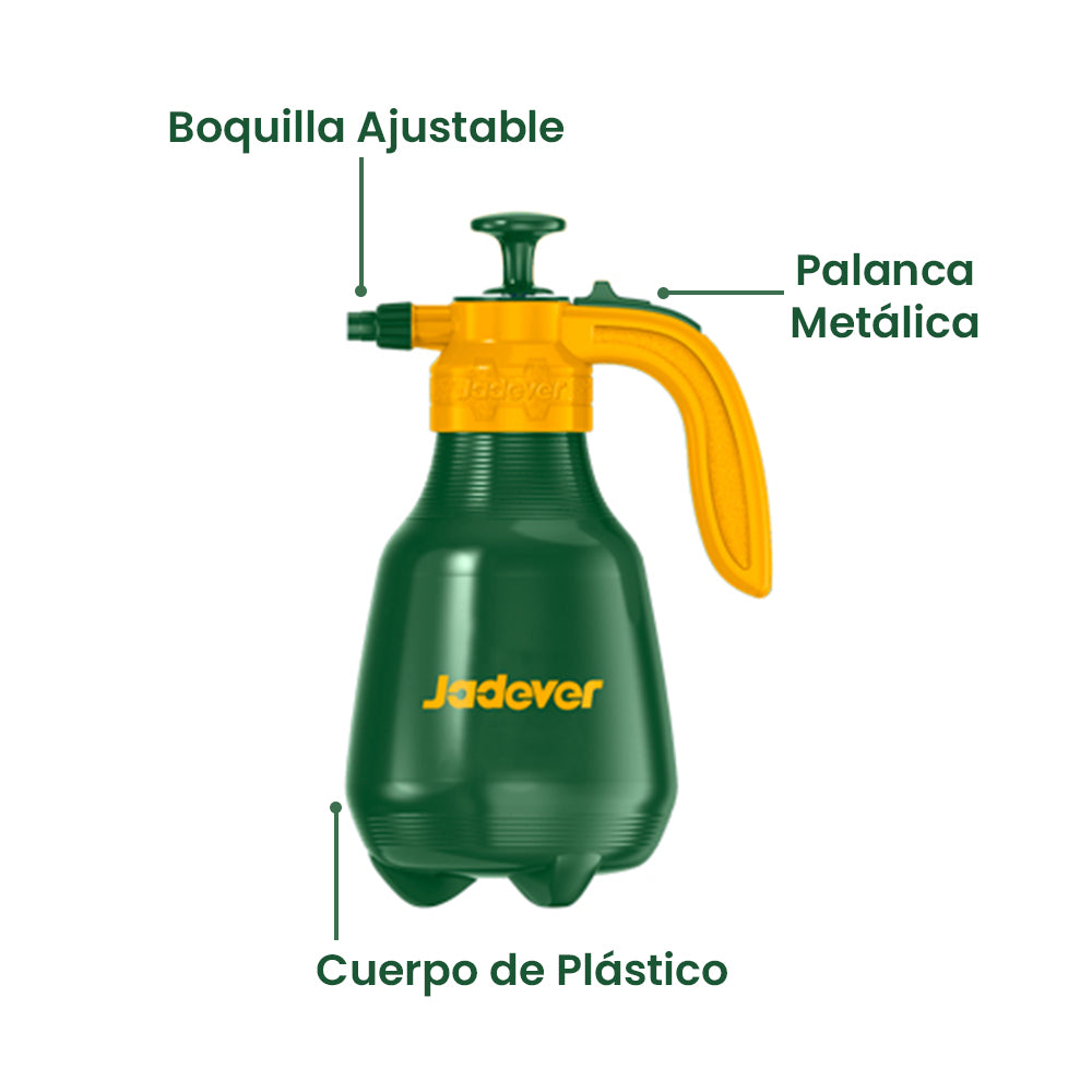 Rociados Pulverizador a Presión 2 Litros JADEVER