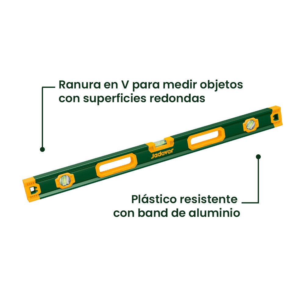 Nivel de Burbuja 100cm 3 Burbujas JADEVER