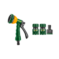 Pistola Rociador 7 Vías + 3 Conectores para Manguera JADEVER