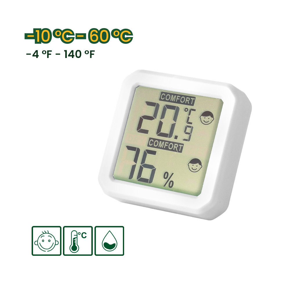 Termómetro Digital de Temperatura y Humedad Interior JADEVER