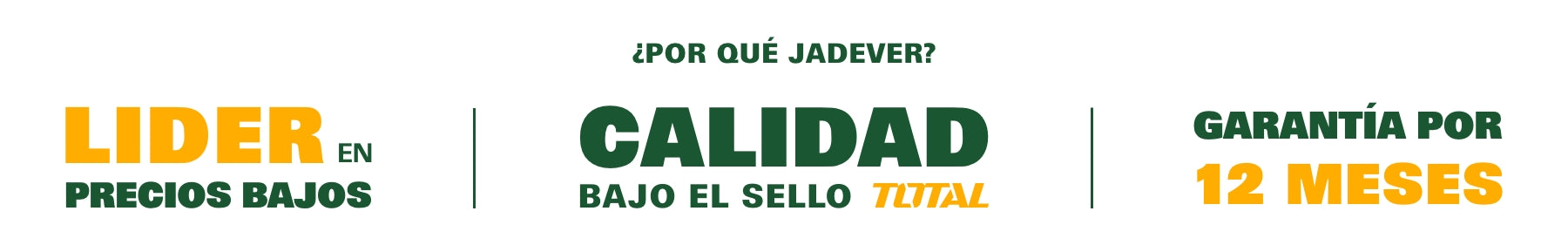 ¿Porque Jadever? - Herramientas Jadever