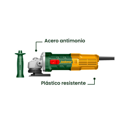 Esmeril Angular 710w 115mm + Mango Auxiliar JADEVER