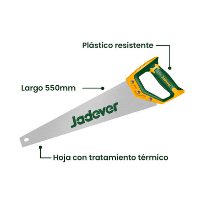 Serrucho Carpintero 22 Pulgadas JADEVER