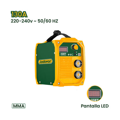 Soldadora Inverter MMA 130 Amperes + 5 Accesorios JADEVER